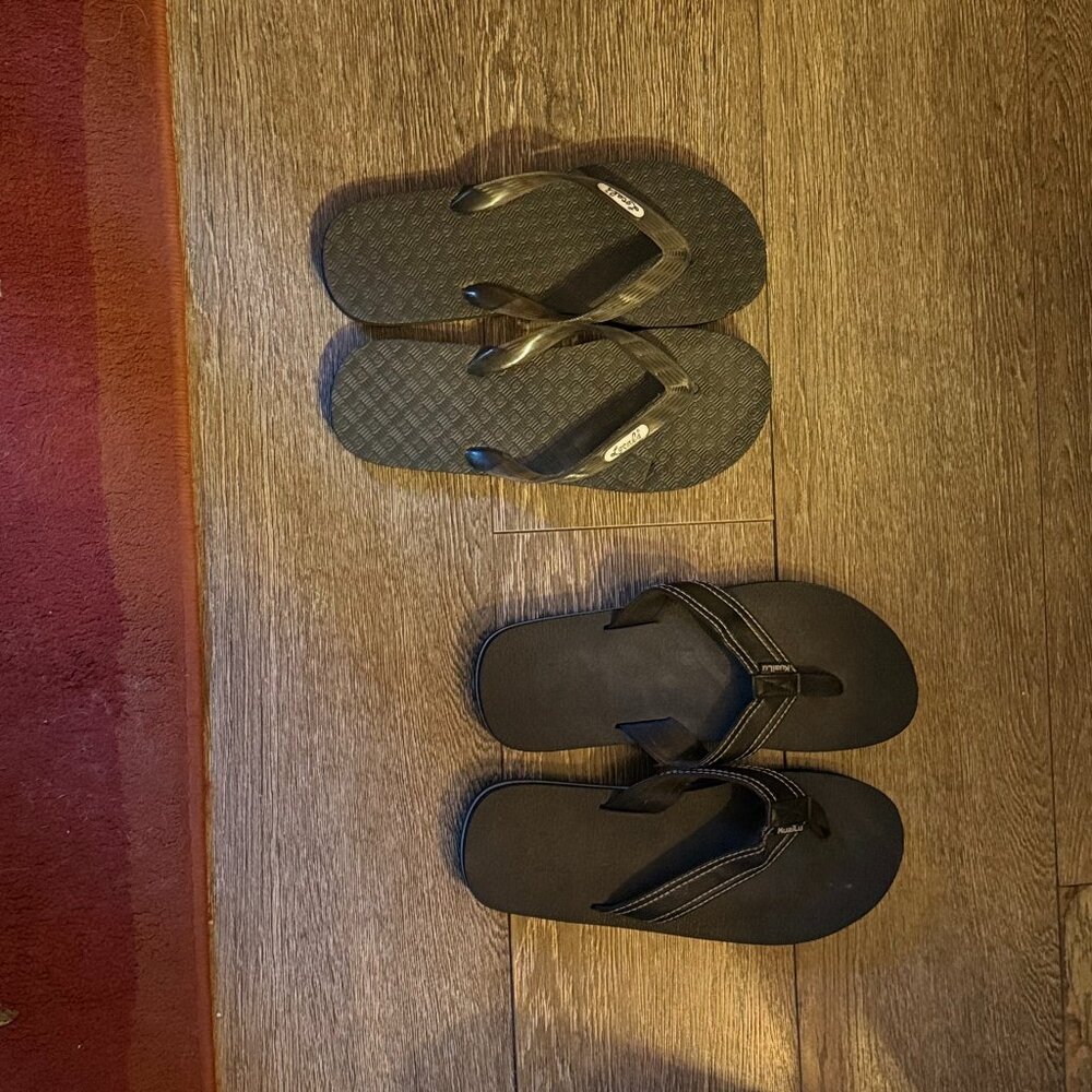Two pair of Men Flip Flops